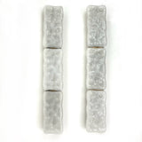 Pair of three panel 1970's Murano wall lights.