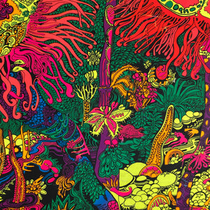 Original 1970's psychedelic poster 'Primeval swamp' .