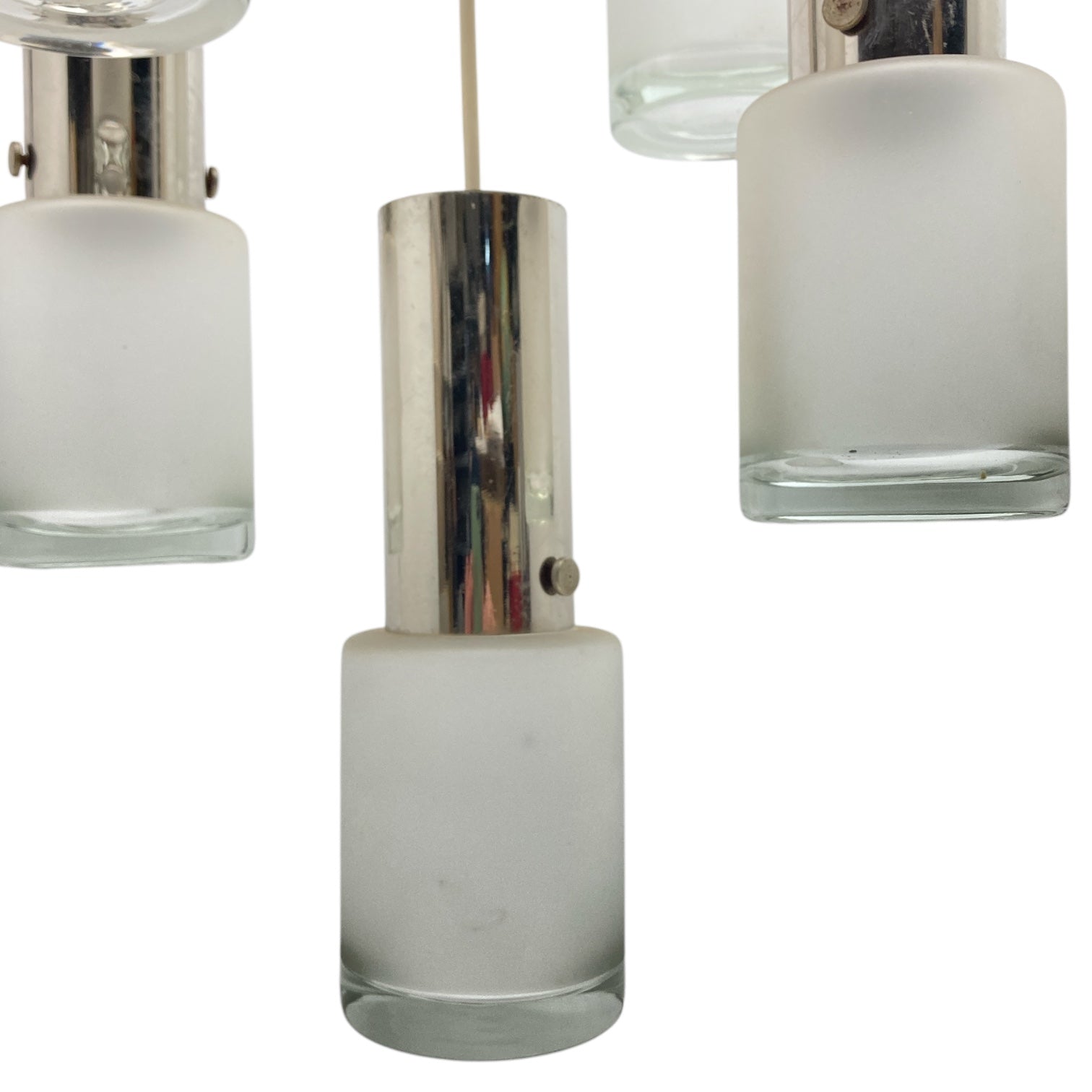 Stylish 7 arm 1970's light with Murano glass shade4s.