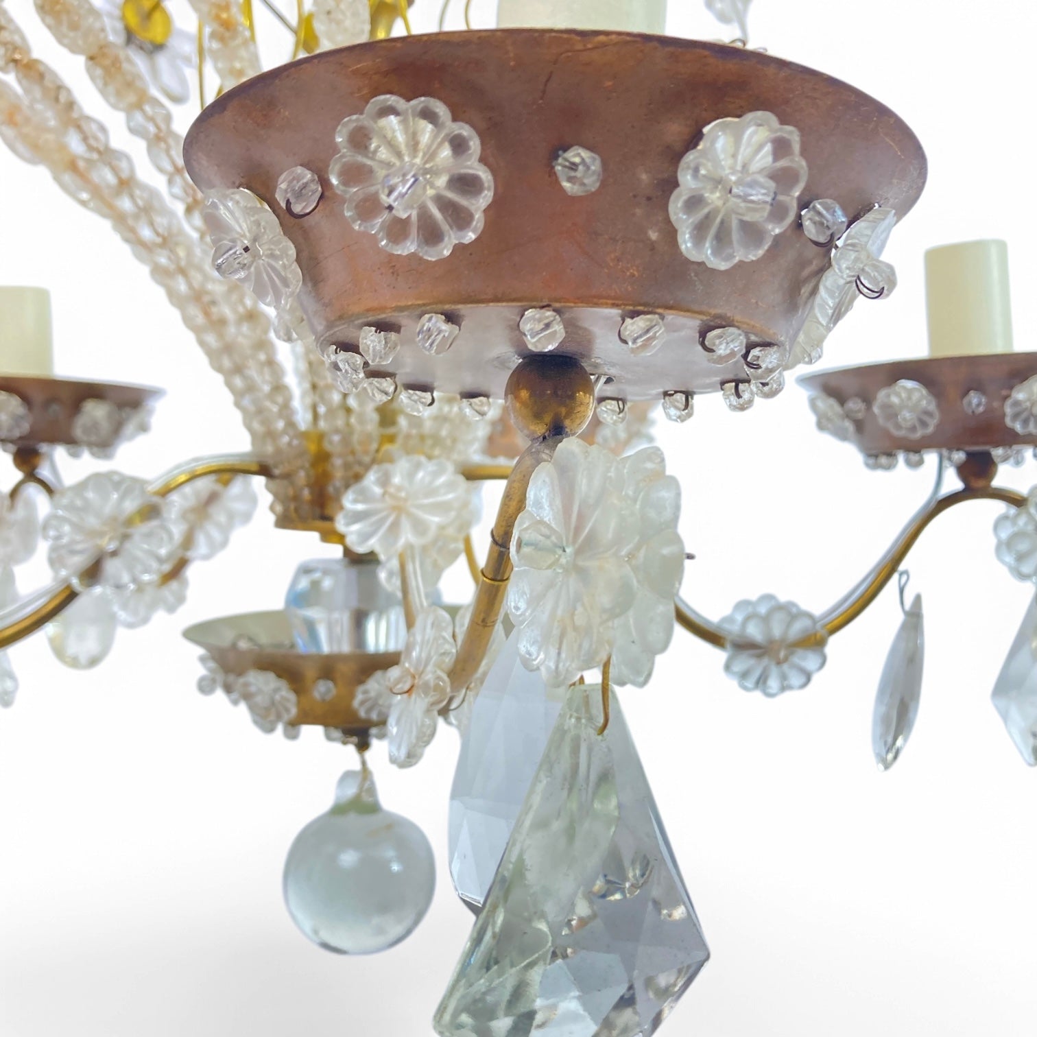 Stunning french chandelier attributed to Bagues .