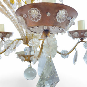 Stunning french chandelier attributed to Bagues .