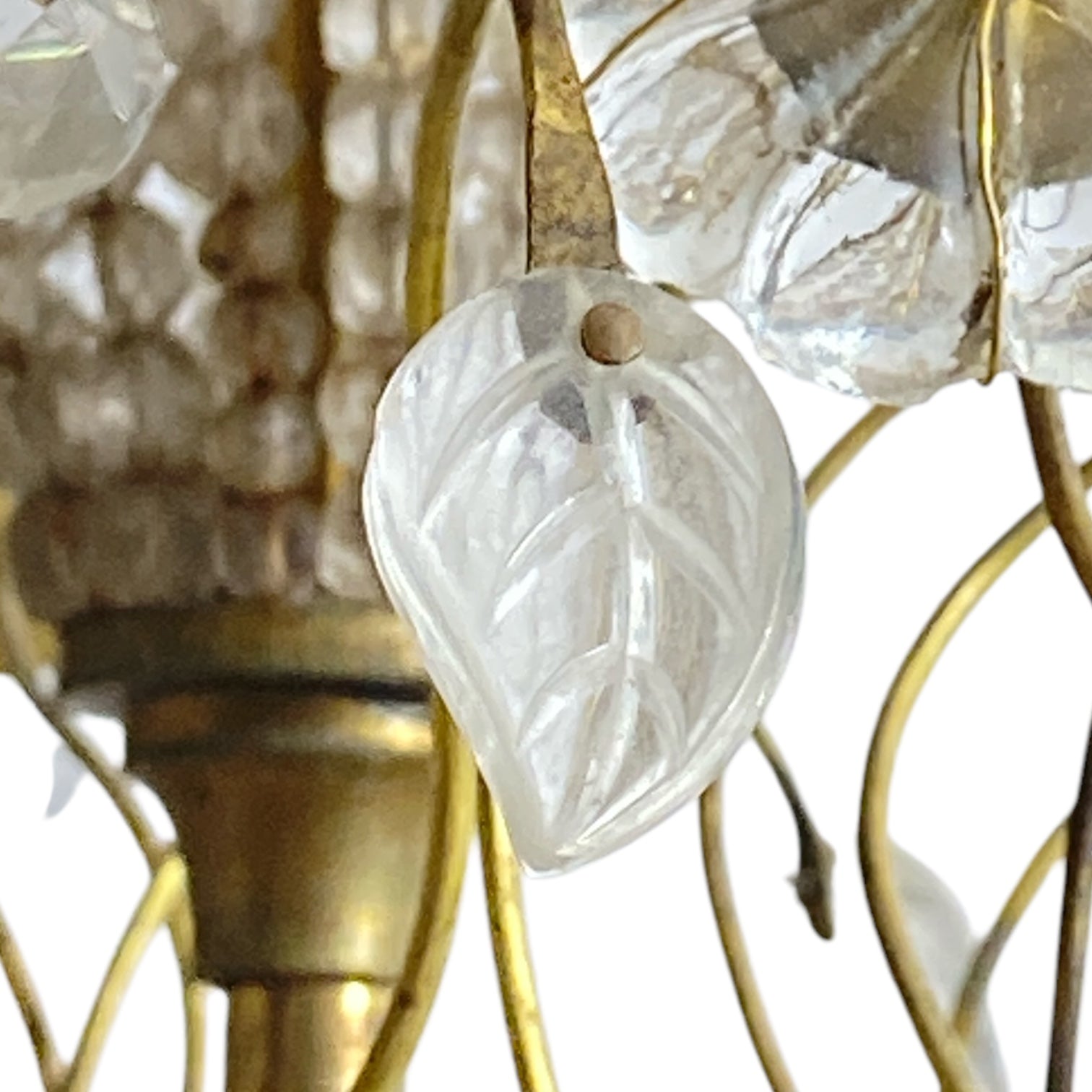 Stunning french chandelier attributed to Bagues .