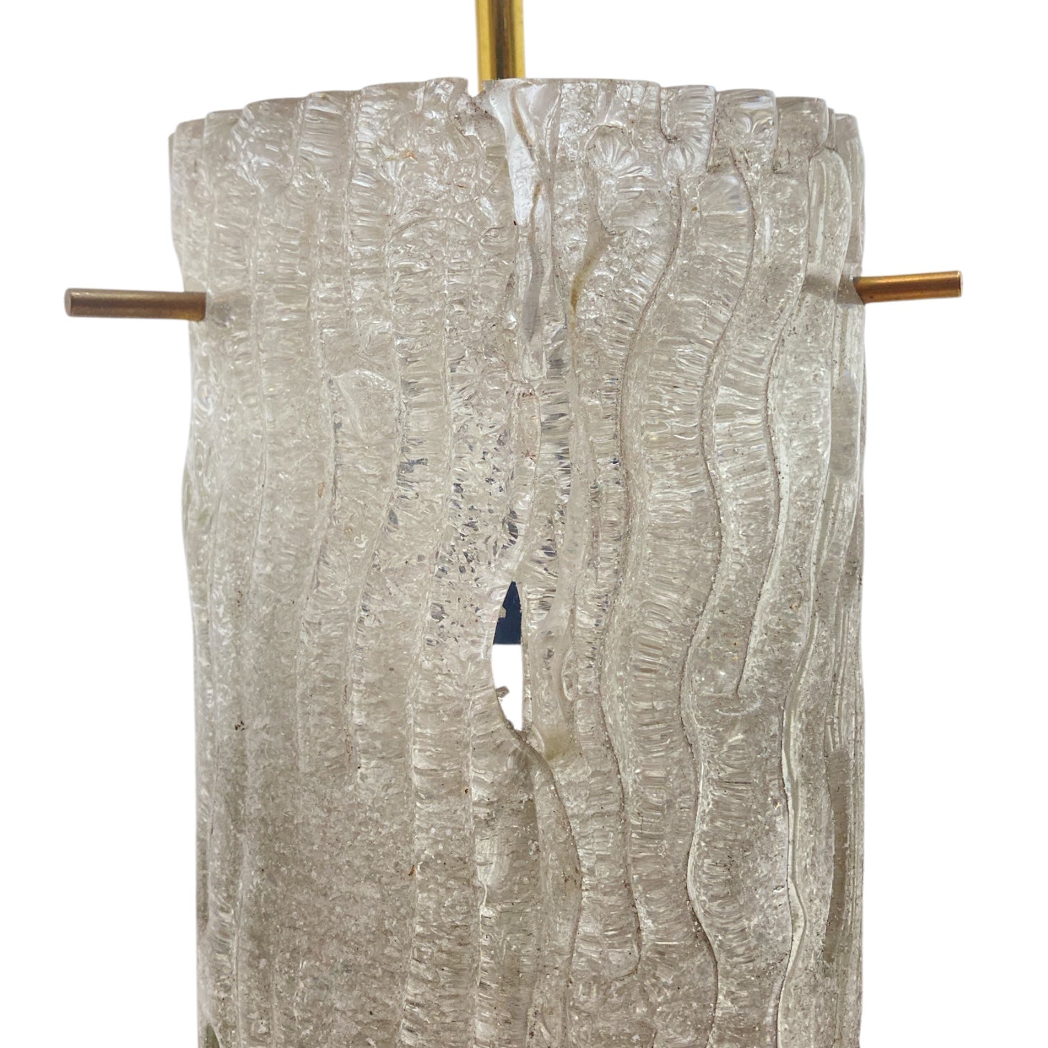 Unusual 1960's textured pendant light.