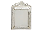 Large 19th century Venetian mirror with Mercury glass.