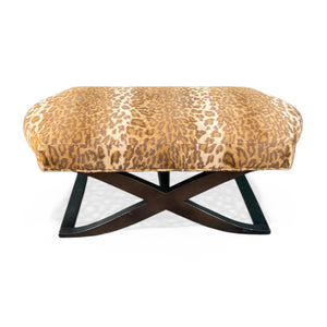 Decorative vintage footstool by Donghia.