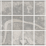 A Plan of the Cities of London and Westminster in 24 framed sections.