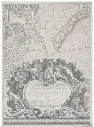 A Plan of the Cities of London and Westminster in 24 framed sections.