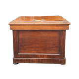 Officer's campaign latrine with Mahogany case and blue and white pottery bowl .