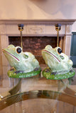 X Pair of  fantasy Frog Table Lamps