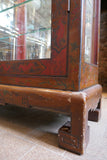 Highly decorative french 1930's chinoiserie display cabinet